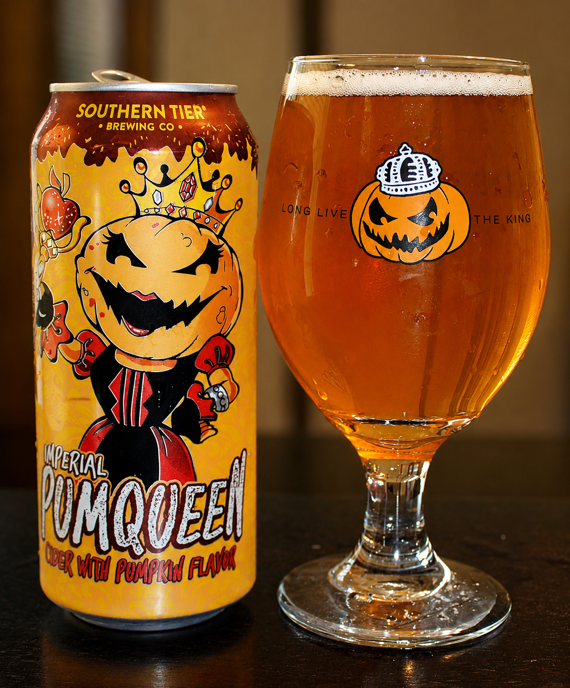 Southern Tier Pumking poured in a glass